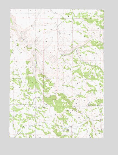 Jumpoff Hill, ID USGS Topographic Map