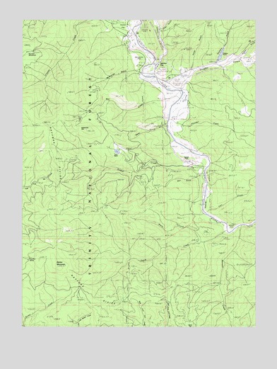 Junction City, CA USGS Topographic Map