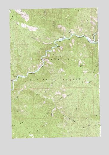 Junction Mountain, ID USGS Topographic Map
