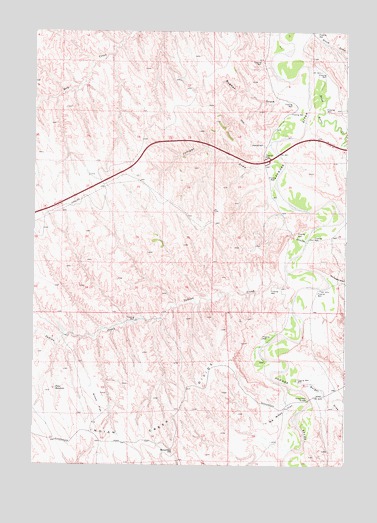 Juniper Draw, WY USGS Topographic Map