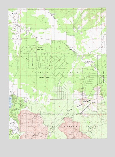 Juniper Flat, CA USGS Topographic Map