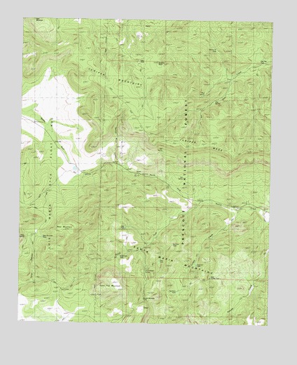 Juniper Mountains, AZ USGS Topographic Map