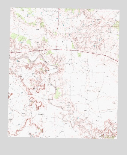 Justiceburg NW, TX USGS Topographic Map