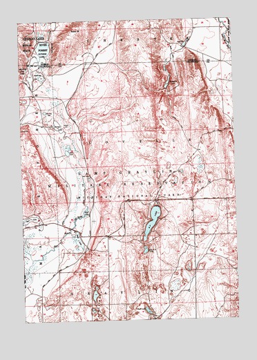 K P Lake, MI USGS Topographic Map