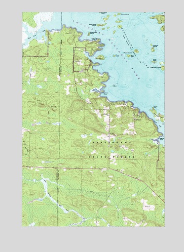 Kabetogama, MN USGS Topographic Map
