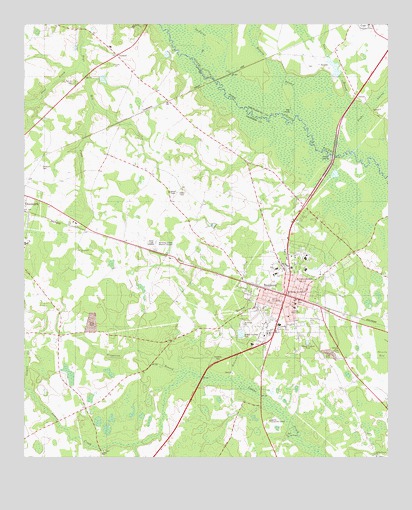 Bamberg, SC USGS Topographic Map