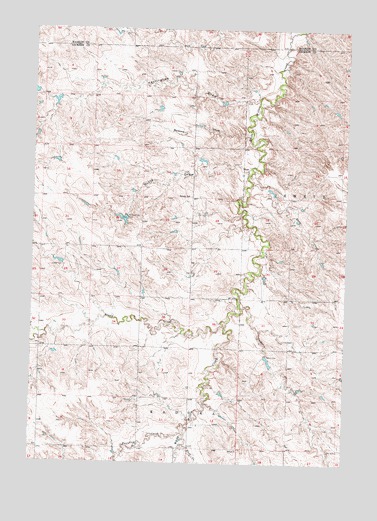 Kadoka NE, SD USGS Topographic Map