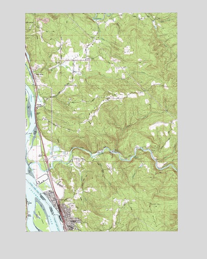 Kalama, WA USGS Topographic Map