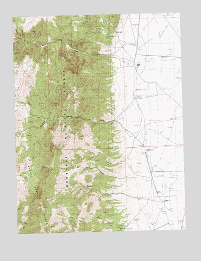 Kalamazoo Creek, NV USGS Topographic Map