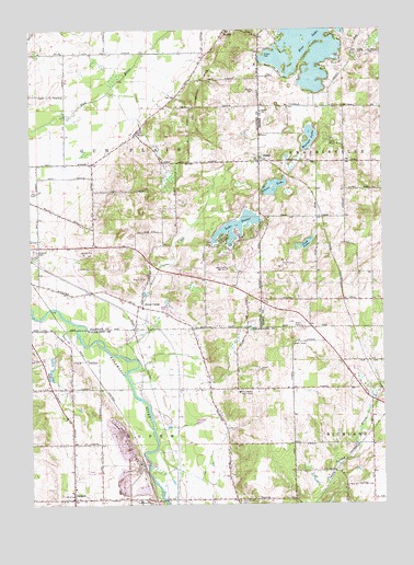 Kalamazoo NE, MI USGS Topographic Map