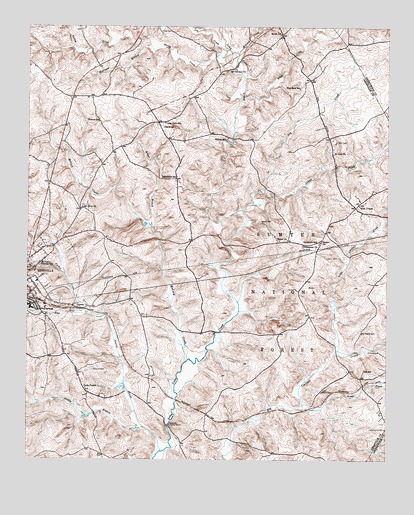 Abbeville East, SC USGS Topographic Map