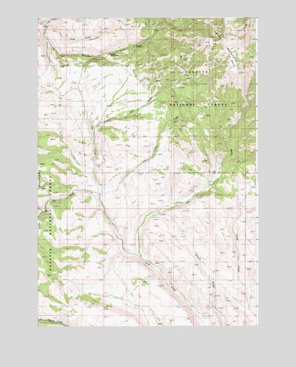 Advent Gulch, ID USGS Topographic Map