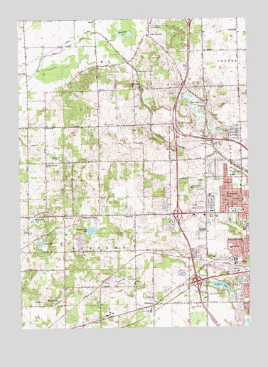 Kalamazoo SW, MI USGS Topographic Map