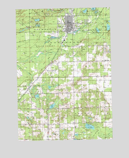 Kalkaska, MI USGS Topographic Map