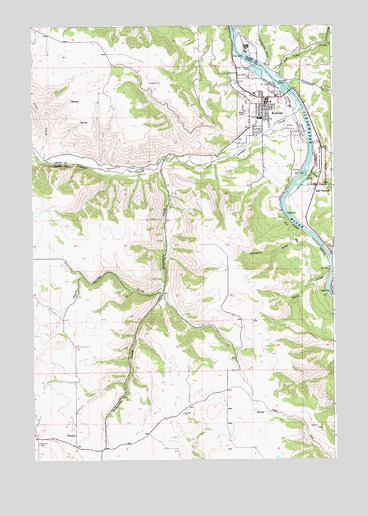 Kamiah, ID USGS Topographic Map