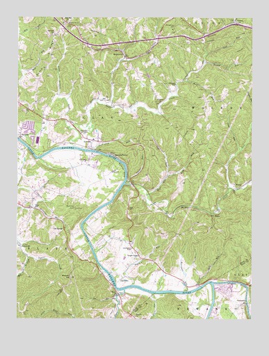 Kanawha, WV USGS Topographic Map