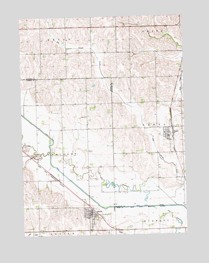 Bancroft, NE USGS Topographic Map