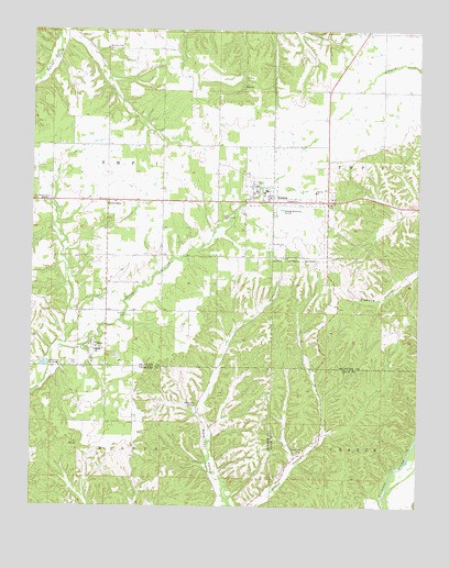 Kansas, OK USGS Topographic Map