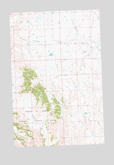 Karsten Coulee, MT USGS Topographic Map