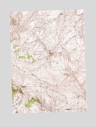 Kates Basin, WY USGS Topographic Map