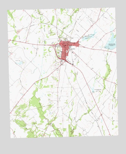 Kaufman, TX USGS Topographic Map