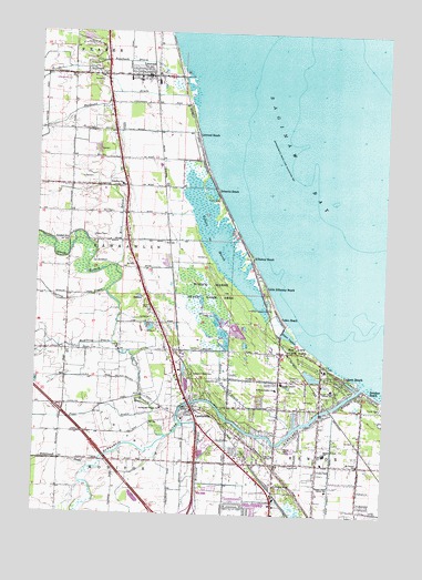 Kawkawlin, MI USGS Topographic Map