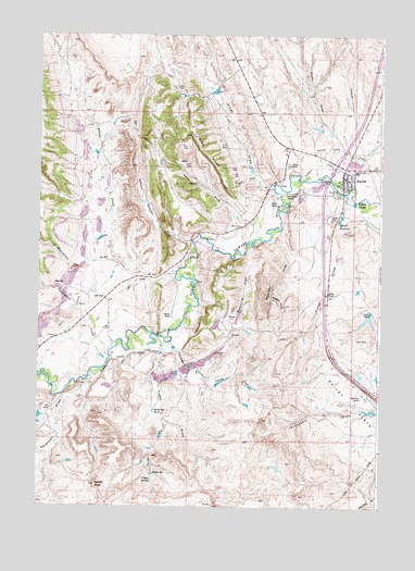 Kaycee, WY USGS Topographic Map