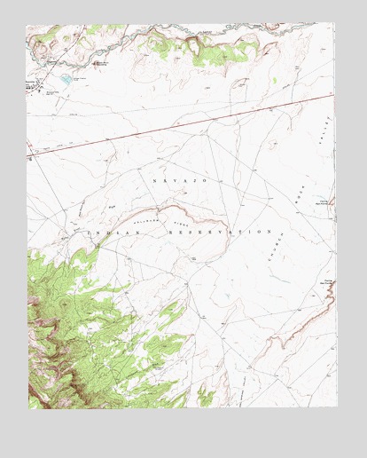 Kayenta East, AZ USGS Topographic Map