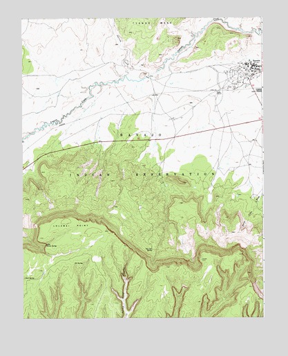 Kayenta West, AZ USGS Topographic Map
