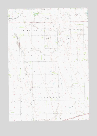 Bancroft East, SD USGS Topographic Map