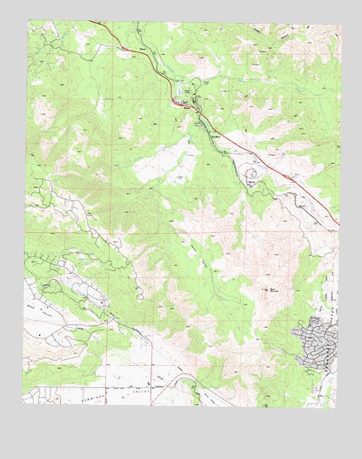 Keene, CA USGS Topographic Map