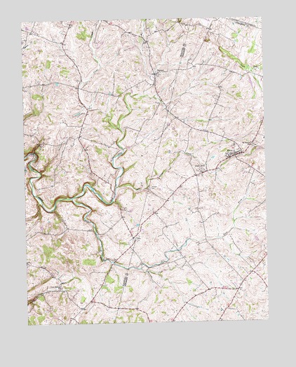 Keene, KY USGS Topographic Map