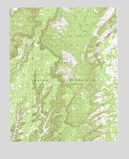 Keet Seel Ruin, AZ USGS Topographic Map