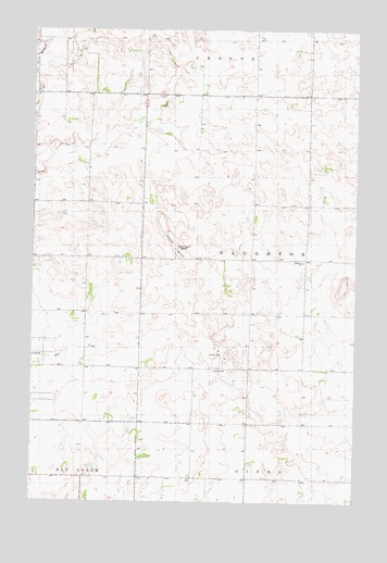 Keever Butte, ND USGS Topographic Map