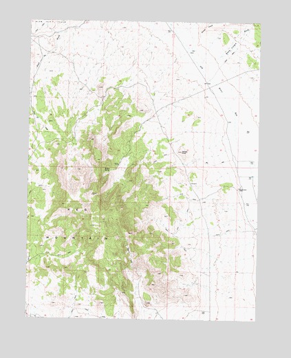 Keg Mountain Ranch, UT USGS Topographic Map