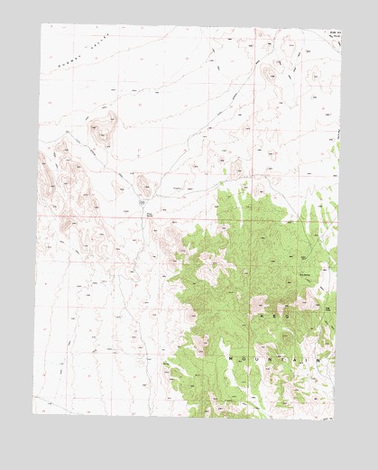Keg Pass, UT USGS Topographic Map