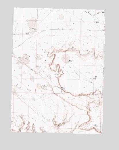 Keg Springs Valley West, OR USGS Topographic Map