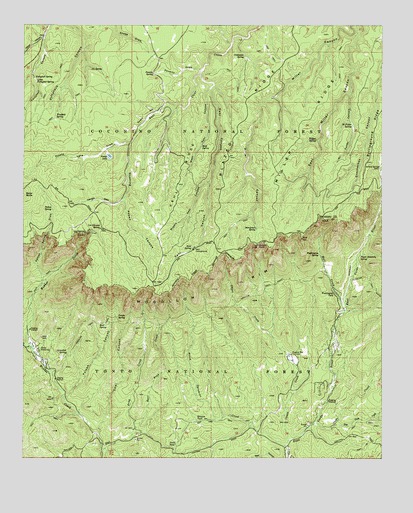 Kehl Ridge, AZ USGS Topographic Map