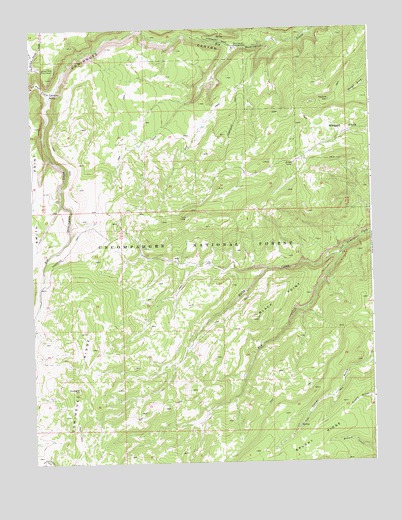Keith Creek, CO USGS Topographic Map