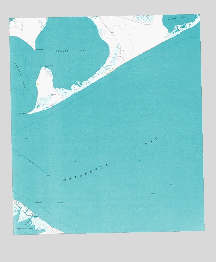 Keller Bay, TX USGS Topographic Map