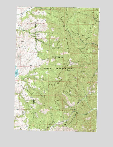 Keller Butte, WA USGS Topographic Map