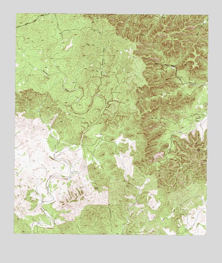 Kelley Peak, TX USGS Topographic Map