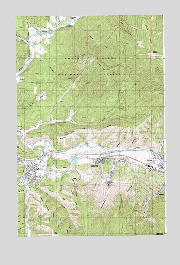 Kellogg West, ID USGS Topographic Map