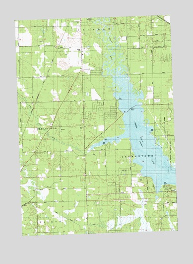 Kelly, WI USGS Topographic Map
