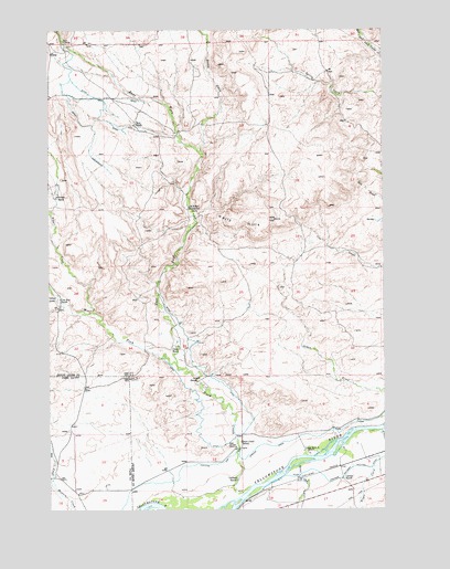 Kelly Hills, MT USGS Topographic Map
