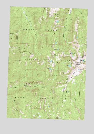 Kelly Lake, MT USGS Topographic Map