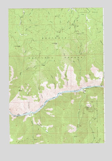 Kelly Mountain, ID USGS Topographic Map