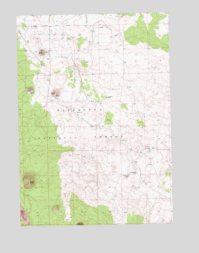 Kelsey Butte, OR USGS Topographic Map