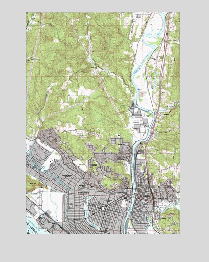 Kelso, WA USGS Topographic Map