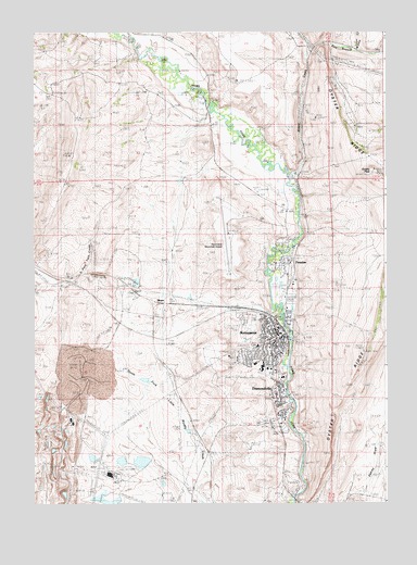 Kemmerer, WY USGS Topographic Map